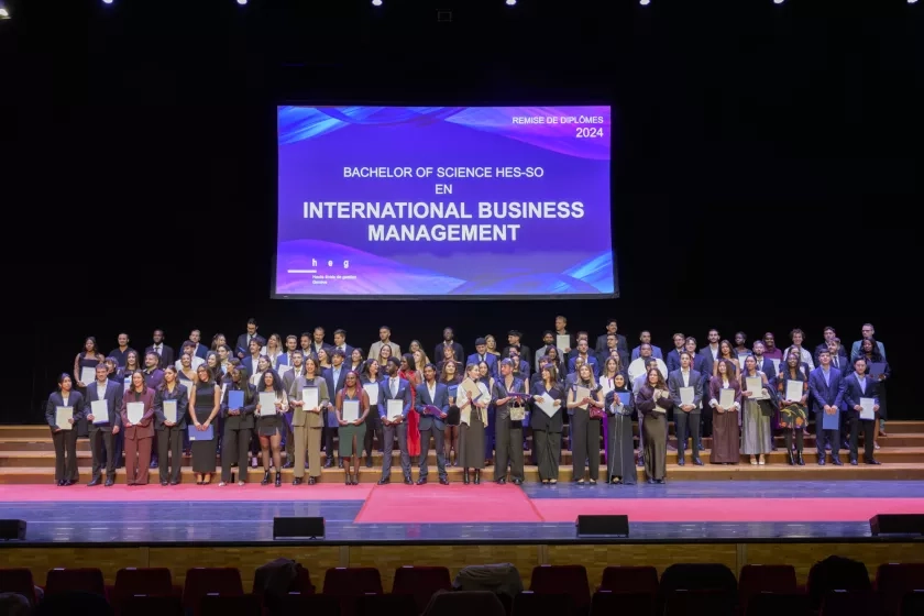 Ensemble des diplômé-es 2024 de la filière International Business Management