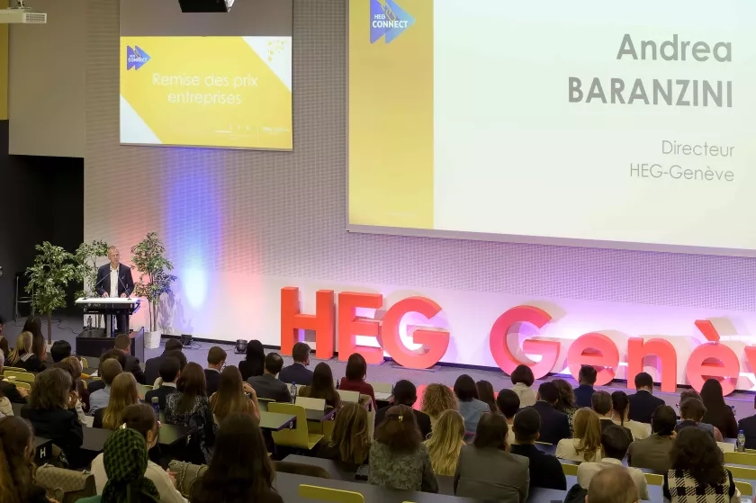 Remise des prix entreprises 2025 - Andrea Baranzini, directeur de la HEG-Genève