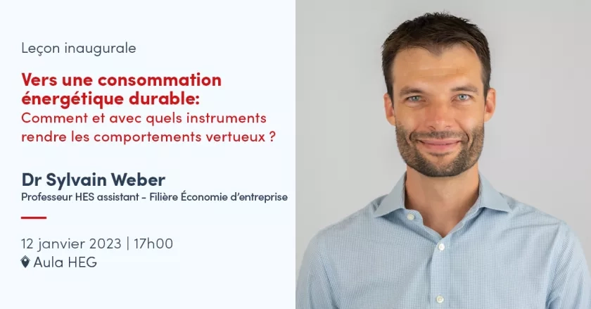 Leçon inaugurale Sylvain Weber