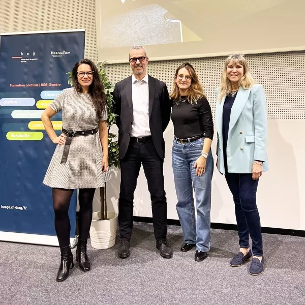 Fanny Comba, Hélène De Vos Vuadens, Caroline Kettenacker-Polotto, Alexandre Caboussat - FC & HR Genève conférence du 18 nov. 2025