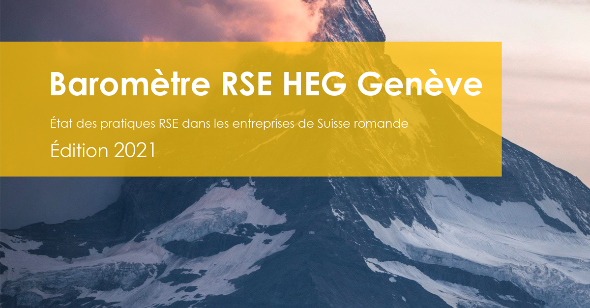 Baromètre des pratiques RSE en Suisse romande - Édition 2021