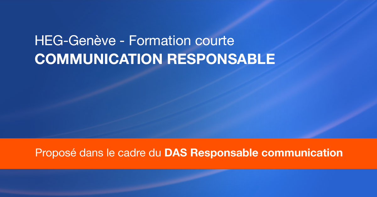 Formation courte - Communication responsable